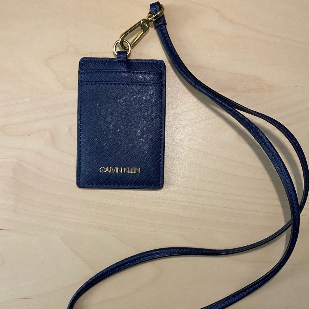 Calvin Klein Navy Lanyard